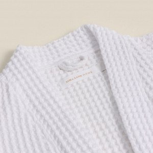Халат вафельный мужской S HOME: Boho «Блан де Блан», хлопок 100%, белый