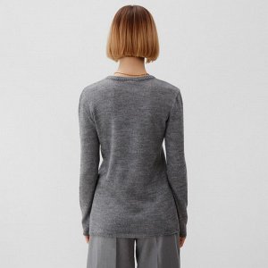 Джемпер (лонгслив) женский MINAKU: Knitwear collection цвет серый, р-р