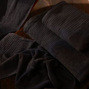 Полотенце махровое SL HOME: Waffle "Гри Сандре" 30х60 см, 100% хлопок, 490 г/м2