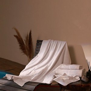 Полотенце махровое SL HOME: Waffle «Блан де Блан» 100x180 см, 100% хлопок, белое