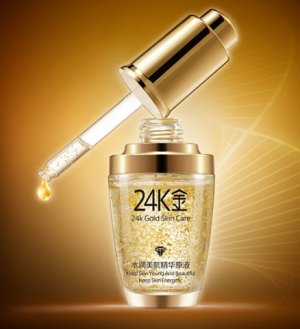 Сыворотка для лица "24K-Gold" с частицами 24К золота и гиалуроновой кислотой.