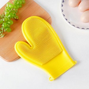Многофункциональная рукавица для кухни с щетинками, для мытья посуды