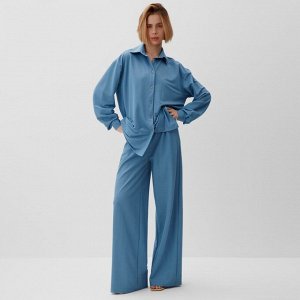 Комплект женский (сорочка, брюки) MINAKU: Home collection цвет голубой
