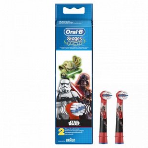 ORAL_B Насадки для электрических зубных щеток (3+ лет) EB10-2K Star Wars Очень мягкая 2шт