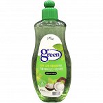 Средство для мытья посуды &quot;Green&quot; «Травы и кокос» (на натуральной основе) 500 мл / 12