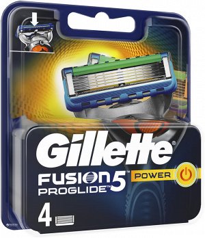 FUSION ProGlide Power Сменные кассеты для бритья 4шт