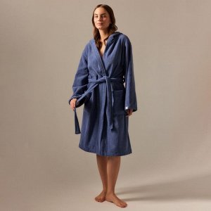 Халат махровый с капюшоном женский SL HOME: Basic "Ривьера", 100% хл, 420 г/м2