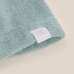 Халат махровый с капюшоном женский SL HOME: Basic "Аззура", 100% хл, 420 г/м2