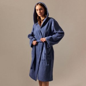 Халат махровый с капюшоном женский SL HOME: Basic "Ривьера", 100% хл, 420 г/м2