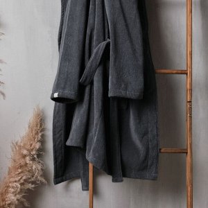 Халат махровый мужской L HOME: Basic "Гри Сандре", 100% хлопок, 420 г/м2