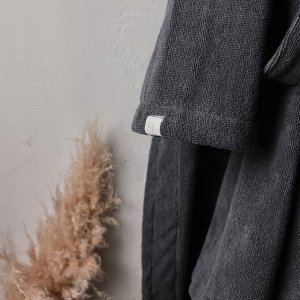 Халат махровый мужской L HOME: Basic "Гри Сандре", 100% хлопок, 420 г/м2