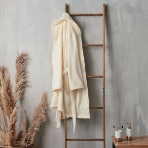 Халат махровый мужской S HOME: Basic "Айвори", 100% хлопок, 420 г/м2