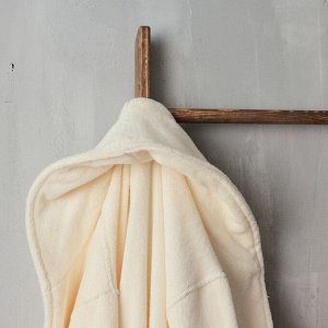 Халат махровый мужской S HOME: Basic "Айвори", 100% хлопок, 420 г/м2