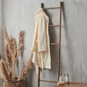 Халат махровый мужской S HOME: Basic "Айвори", 100% хлопок, 420 г/м2