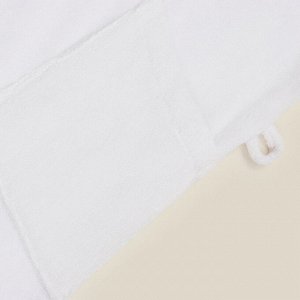Халат махровый с капюшоном мужской L HOME: Basic "Блан де Блан", 100% хлопок, 420 г/м2 98