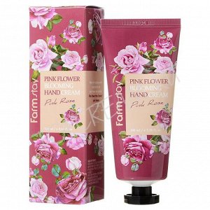 [Farmstay] Pink Flower Blooming Hand Cream "Pink Rose" - Крем для рук, 100 мл