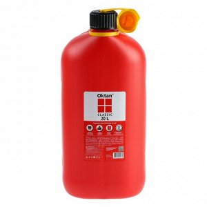Канистра ГСМ Oktan CLASSIK, 20 л, пластиковая, красная