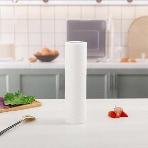 Одноразовые салфетки для хозяйственных нужд, рулон, размер салфетки 25*25 см, цвет белый