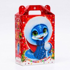 Подарочная коробка новогодняя «Василёк», для сладких подарков, 18.5x10x30.5 см
