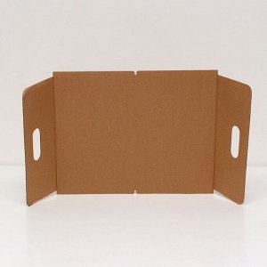 Коробка под торт с окном, крафт, 30?40?12 см