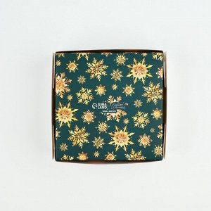 Коробка под 4 конфеты «Новогодние игрушки», 10.5 х 10.5 х 3.5 см