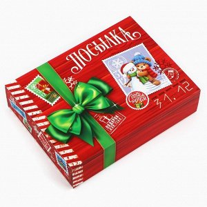 Коробка для сладостей «Посылка», 20 х 15 х 5 см