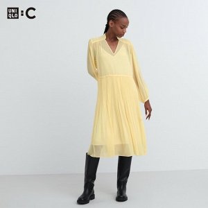 Женское платье (длина 108-118 см.), желтый