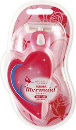 - Feather -   - Mermaid Rose Pink -  Женский бритвенный станок с тройным лезвием (3 кассеты), 1/60