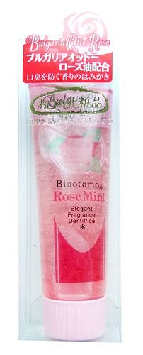 - Fudo Kagaku -   - Binotomo -   - Rose Mint -  Освежающая зубная паста против неприятного запаха изо рта, с ментолом и маслом б