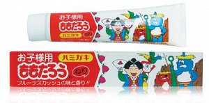 - Fudo Kagaku -   - Момотаро -  Зубная паста для защиты от кариеса и зубного камня отбеливающая с ароматом фруктов 80г 1/36