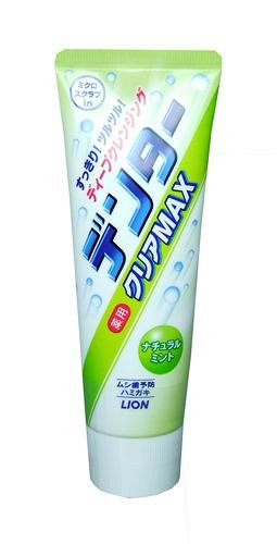 - Lion -   - Denta Clear Max -  Зубная паста с микрочастицами против зубного налёта с защитой от кариеса (аромат фруктовой мяты)
