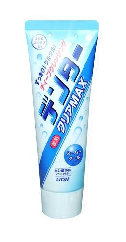 - Lion -   - Dentor Clear Max -  Зубная паста с микрочастицами против зубного налёта с защитой от кариеса (аромат ментола) 140 г