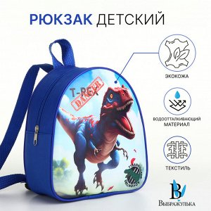 Рюкзак детский для мальчика на молнии «Выбражулька», синий