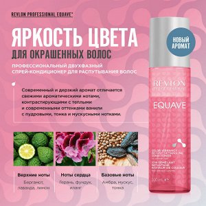 Ревлон Профессионал Несмываемый кондиционер для окрашенных волос Vibrancy Instant Detangling Conditioner, 200 мл (Revlon Professional, Equave)