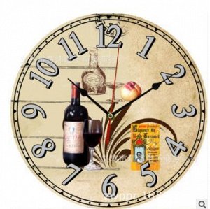 Настенные часы "Бутылка вина"