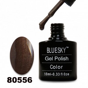 Гель лак Bluesky 80556-Коричневый с микроблеском