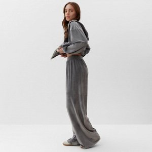 Костюм женский (толстовка, брюки) KAFTAN Plushy, серый