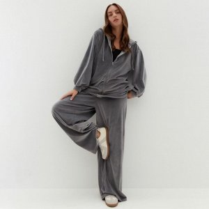 Костюм женский (толстовка, брюки) KAFTAN Plushy, серый