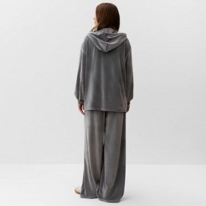 Костюм женский (толстовка, брюки) KAFTAN Plushy, серый