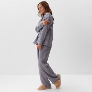 Комплект домашний женский (рубашка, брюки) KAFTAN Basic размер, серый
