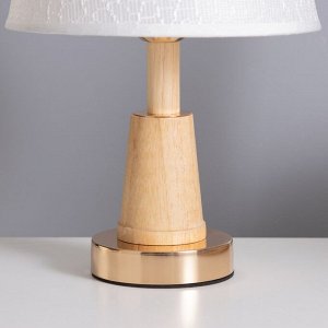 Лампа настольная «Нина» 1x40 Вт Е27 золото/коричневый 21x21x33 см