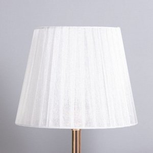 Лампа настольная «Клаудия» 1x40 Вт Е27 1x5 Вт LED белый/прозрачный 21x21x34 см