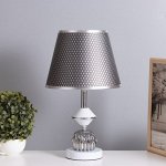 Лампа настольная «Яна» 1x40 Вт Е27 1x5 Вт LED белый/дымчатый 25x25x41 см