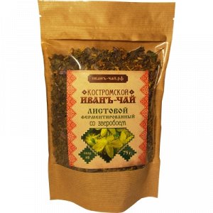 Костромской иван-чай листовой со зверобоем, 75 гр