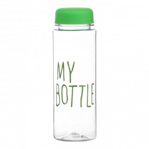 Бутылка для воды My bottle, 500 мл, 19x6 см, мешок в комплекте, МИКС