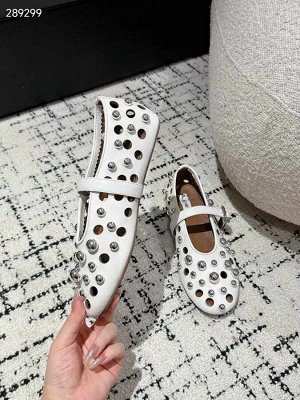 Балетки женские кожаные