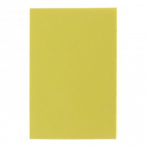 Блок с липким краем LeonВergo 51x76 мм, 100 листов, 75 г/м2, неоновый, жёлтый