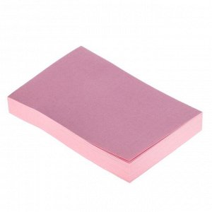Блок с липким краем LeonВergo 51x76 мм, 100 листов, 75 г/м2, пастельный, розовый