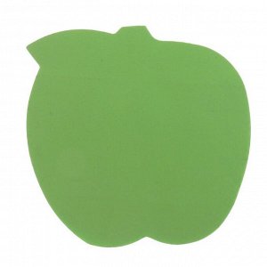 Блок с липким краем LeonВergo 71x71 мм, 100 листов, фигурный, 75 г/м?, неоновый, зелёное яблоко