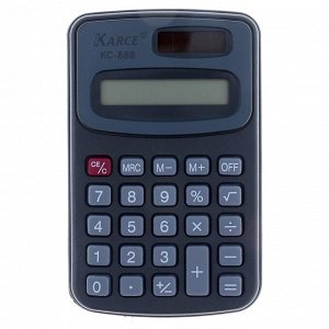 Калькулятор карманный, 8-разрядный, KC-888, двойное питание